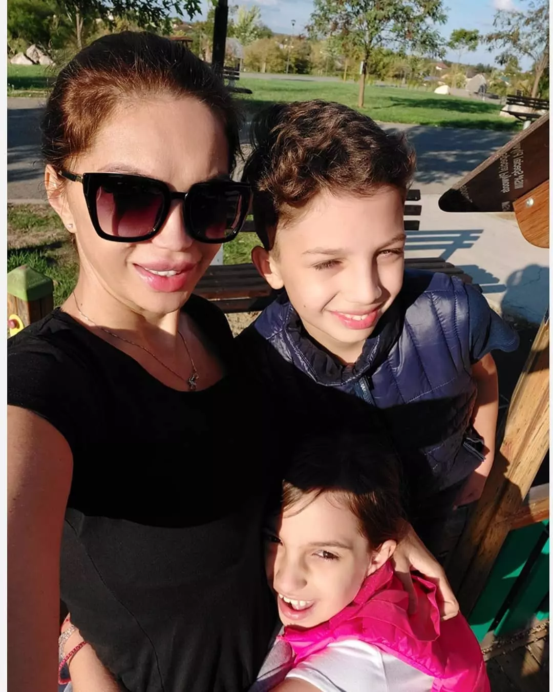 Cristina Spătar și copiii ei