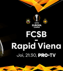 PRO TV transmite live meciul FCSB – Rapid Viena, joi, 30 august