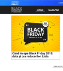 PRO TV lansează un nou microsite dedicat zilei de Black Friday