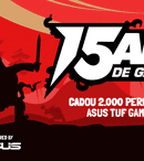(P) PC Garage aniversează 15 ani de activitate  2.000 de periferice ASUS cadou și multiple reduceri de prețuri
