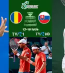 De astăzi, TVR 1 va difuza meciurile România - Slovacia din Cupa Davis