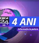 Mâine, 1 martie, Digi 24 împlinește 4 ani