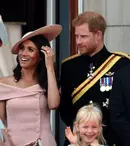 GALERIE FOTO. Meghan Markle, pentru prima dată la parada de ziua Reginei Elisabeta. Iată cum a arătat actrița!