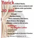 „10 ani de Yorick” la Cafeneaua critică de joi, 28 martie