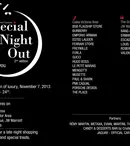 (P)A doua ediţie „Special Night Out” are loc joi, 7 noiembrie