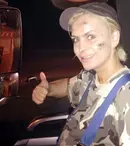 Paula Chirilă, şofer de tir pentru o zi la filmările “DISCOTE-K”