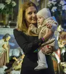 FOTO. Amalia Enache și-a botezat fetița de Crăciun