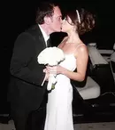 GALERIE FOTO. Quentin Tarantino s-a căsătorit, pentru prima oară, la 55 de ani. Cine este mireasa lui, cu 20 de ani mai tânără?