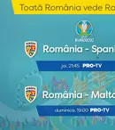 PRO TV va transmite joi, 5 septembrie, meciul în cursa pentru calificarea la EURO 2020: România-Spania