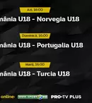 protvplus.ro și sport.ro vor transmite în exclusivitate meciurile României U18 de la turneul de pregătire din Spania
