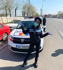 Larisa Iordache, voluntar în timpul pandemiei de coronavirus. A schimbat costumul de gimnastă cu uniforma de Poliție