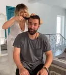 FOTO. Gina Pistol l-a tuns pe Smiley în izolare. Ce look are acum artistul