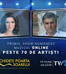 Iuliana Tudor și Mircea Radu prezintă miercuri 13 şi joi, 14 mai, la TVR1, concertul „Deschideți poarta soarelui”