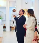 Ștefan Stan și soția lui și-au botezat fetița. Primele imagini de la eveniment