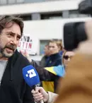 Javier Bardem, împotriva invaziei Rusiei în Ucraina. Actorul a protestat la Madrid