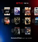 Top 10 filme și seriale Netflix în România, săptămâna 4-10 aprilie 2022