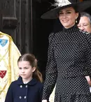 Kate Middleton și Prințesa Charlotte au atras toate privirile la slujba de Paște. Au îmbrăcat ținute asortate
