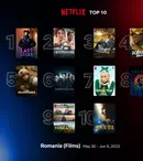Top 10 filme și seriale Netflix în România, săptămâna 30 mai - 5 iunie 2022