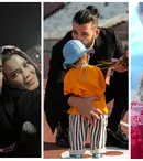 Cum se împarte Smiley între... fete! Artistul este vizitat la filmări de Gina Pistol și de micuța Josephine