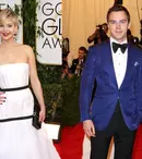 Jennifer Lawrence s-a afişat alături de iubit la Globurile de Aur