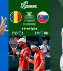 De astăzi, TVR 1 va difuza meciurile România - Slovacia din Cupa Davis
