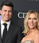FOTO. Scarlett Johansson își arată pentru prima dată inelul de logodnă estimat la 450.000 de dolari