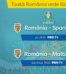PRO TV va transmite joi, 5 septembrie, meciul în cursa pentru calificarea la EURO 2020: România-Spania