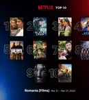 Top 10 filme și seriale Netflix în România, săptămâna 21-27 martie