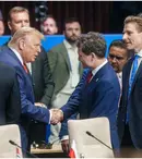 Întâlnirea Nicușor Dan - Donald Trump la summitul NATO de la Haga. Imaginea virală cu strângerea de mână care a atras toate privirile