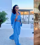 Lavinia Pîrva și Ștefan Bănică Jr., momente de tandrețe în Mykonos. Imagini rare din vacanța celor doi artiști în Grecia