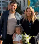 Laura Cosoi, fotografii rare alături de Cosmin Curticăpean și cele cinci fiice. Vera a început clasa pregătitoare