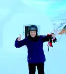 Camelia Bălţoi, de la Digi Sport, a luat primele lecţii de ski în Austria