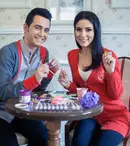 Anca Dumitrescu şi Cătălin Petre fac mărţişoare din paste făinoase