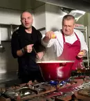 FOTO. Dan Capatos, invitatul lui Dinescu la „Politică şi delicateţuri” de pe TVR 1