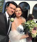 GALERIE FOTO. Mihaela Călin, prezentatoarea știrilor de la Antena 1, şi soţul ei s-au cununat religios