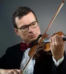 Violonistul Alexandru Tomescu și dirijorul Ladislau Horbath (concertmaestru al orchestrei Maggio Musicale Fiorentino)  în primul concert din Noul An la Sala Radio!