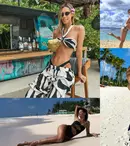 Vedetele care și-au petrecut Revelionul în vacanțe exotice. Imagini incendiare în costume de baie