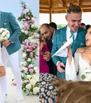 Larisa Iordache s-a căsătorit cu Cristian Chiriță. Imagini de la petrecere. Mirii au sosit la restaurant într-o barcă