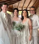 Andreea Berecleanu, o nașă în alb! Vedeta Prima TV a postat imagini emoționante de la cununia religioasă a Ancăi Lungu cu grecul Harry Arampatzis