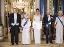 Melania Trump, apariție elegantă în Marea Britanie. Cuplu prezindențial al Americii s-a întâlnit cu regina Elisabeta
