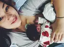 Prima fotografie în care i se vede chipul fetiței lui Feli. Nora Luna are trăsături de păpușă
