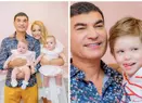 Tabloul de familie este complet. Cristi Borcea s-a fotografiat alături de Valentina Pelinel și copii