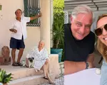 Imagini rare cu socrii Andreei Esca. Alexia și Aris, vacanță specială în casa bunicilor, în Nisa