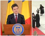 Momentul inedit în care fiul lui Nicușor Dan se îndepărtează de președinte pentru a fotografia Catedrala Națională
