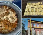 Aur de 9 milioane de €, găsit de muncitori în subsolul clădirii pe care o renovau. Cine poate păstra comoara