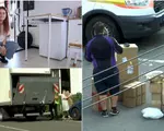 A comandat o ladă frigorifică de 70 kg, iar curierul i-a lăsat-o în faţa blocului. "A zis că mă descurc"