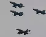 Dronă doborâtă în premieră deasupra României. A fost lovită de racheta unui F-16 al Forţelor Aeriene Române