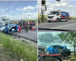 Momentul când un şofer de 82 de ani intră pe contrasens şi se izbeşte frontal de un TIR. Nu a supravieţuit