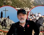 Imagini incredibile cu Gigi Becali pe măgar la Muntele Athos! Patronul de la FCSB a făcut spectacol. Video
