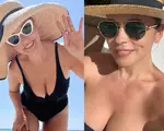 Pozele care au blocat Internetul! Andreea Marin, în costum de baie, la casa ei de la Telega! Se bronzează în grădină și arată fabulos!